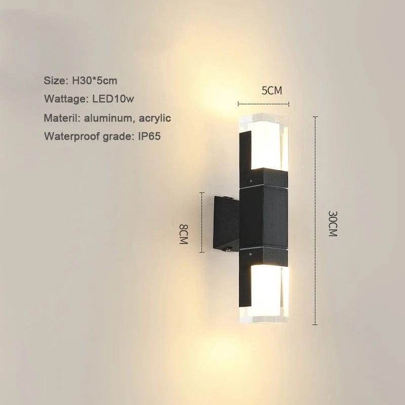 Modern LED Trädgårdslampa med fast bas - IP65 Vattentålig - 10W - Aluminium - Varm/Kall Vit - Utomhuslandskapsbelysning Carvallo