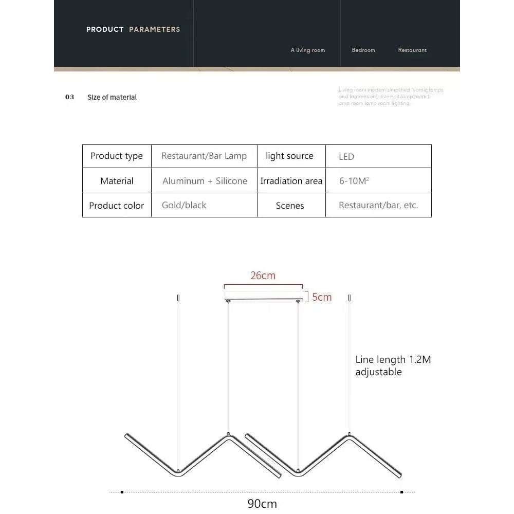 Modern LED Pendelarmatur - Justerbar Höjd - Dimbar - Svart Aluminium - Kalla/Varma/Neutrala Nyansar - Inomhusbelysning Carvallo