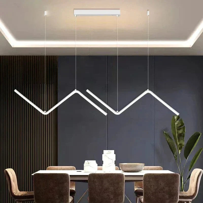 Modern LED Pendelarmatur - Justerbar Höjd - Dimbar - Svart Aluminium - Kalla/Varma/Neutrala Nyansar - Inomhusbelysning Carvallo