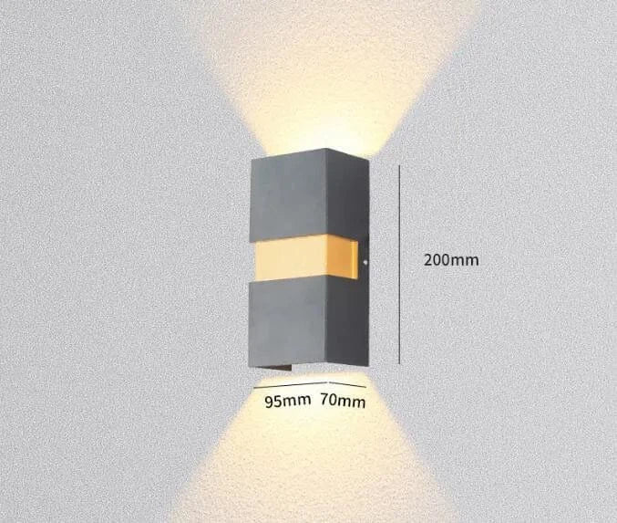Modern LED Vägglampa Med Justerbar Strålvinkel – Vattentät - 10W - Kall/Varm Vit - Inomhus/Utebruk - IP65 Bedömd Carvallo