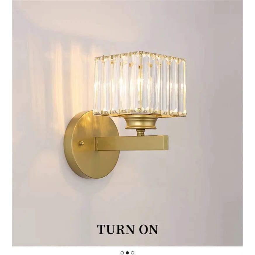 Modern LED Vägglampa Med Kristallackenter - Metallkonstruktion - Justerbar Belysning - Nordisk Stil - Ideal För Vardagsrum - Sovrum - Korridor Carvallo