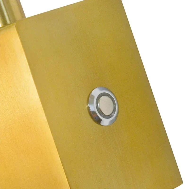 Modern LED Vägglampa med USB-laddning - Dimbar - Justerbart Varmt Ljus - Akrylskärm - Inomhusbruk - Guldfinish Carvallo