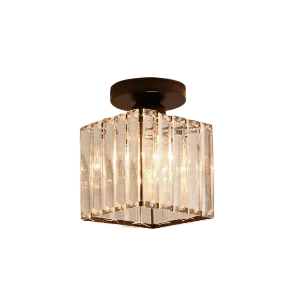 Modern Hängande Taklampa - Retro Stil - E27 Bas - Metall/Glas Skärm - Svart/Guld Finish - Idealiskt För Hemmets Entré/Kök Carvallo