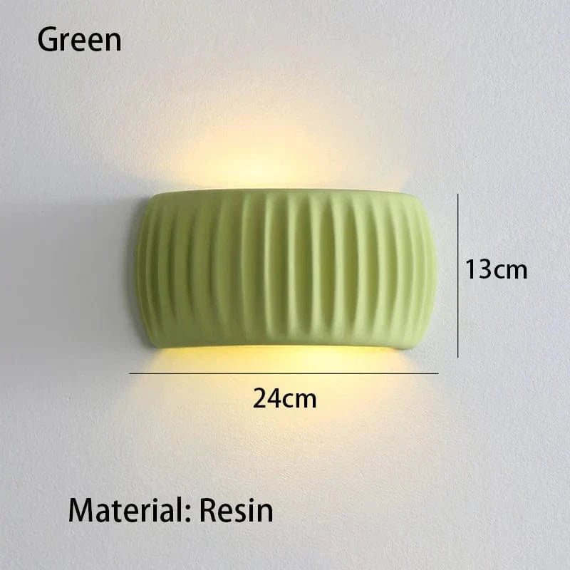 Modern Resin Vägglampa - Väggmonterad - Ambient Belysning - Fransk Beige - Idealiskt För Sovrum - Vardagsrum - Korridor - Trappa Carvallo