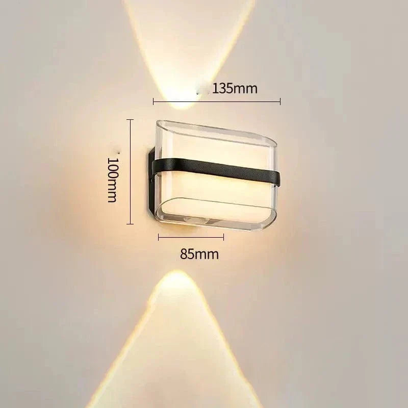 Modern Vattentät Utomhusvägglampa - IP65 Klassad Cirkulär Design för Balkong, Korridor och Innegård Belysning Carvallo