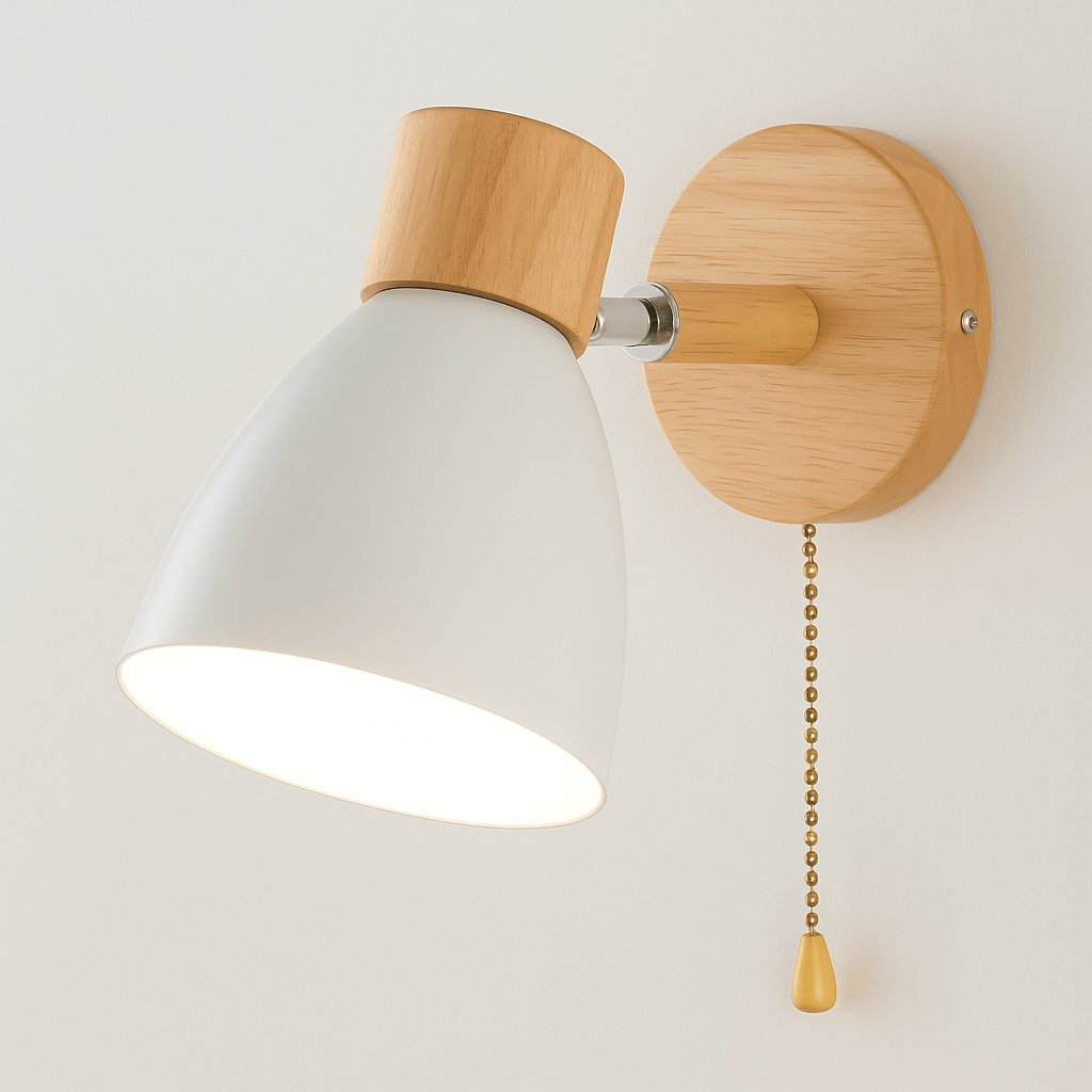 Modern Wood - Järn Vägglampa Carvallo