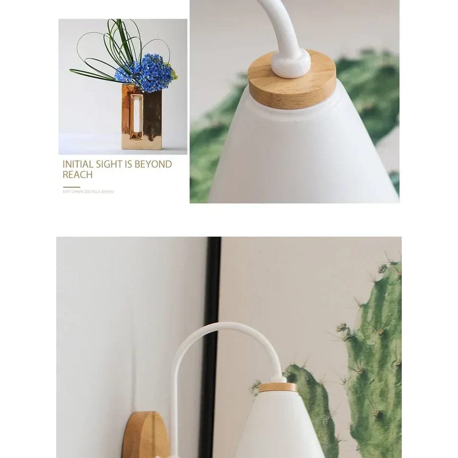 Modern Trä Vägglampa E27 Sockel Carvallo