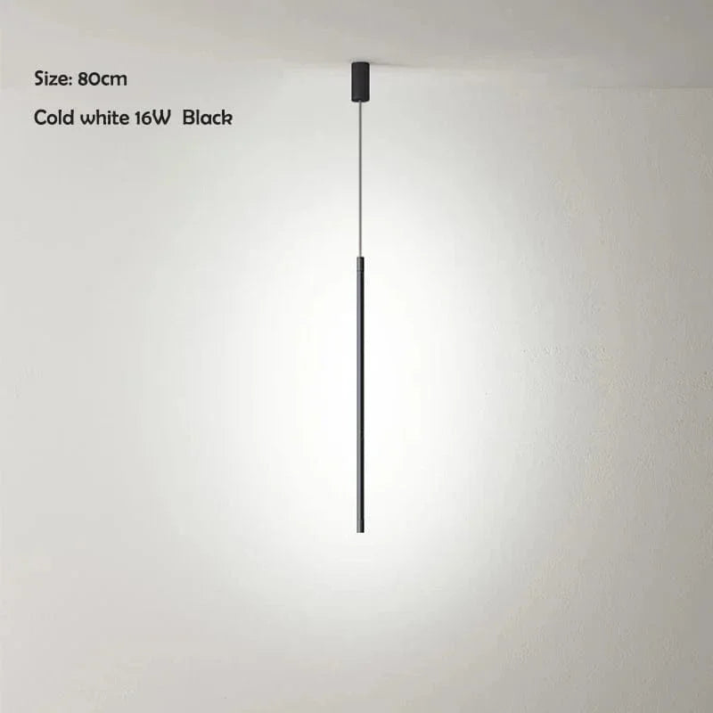 Nordisk LED Lång Hängande Krona för Vardagsrum och Sovrum – Stilren Vägg- och Golvbelysning Carvallo