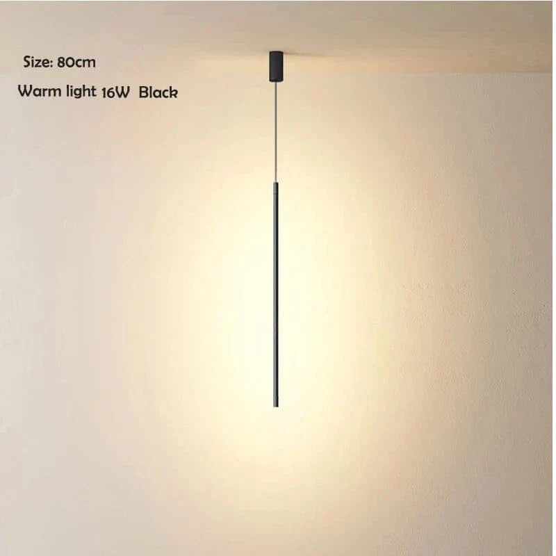 Nordisk LED Lång Hängande Krona för Vardagsrum och Sovrum – Stilren Vägg- och Golvbelysning Carvallo