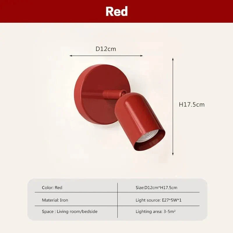 Nordisk LED Vägglampa – Minimalistisk Design – Järnkonstruktion – Tri-Färgalternativ – Inomhusbruk – Idealisk för Sovrum och Hall Carvallo