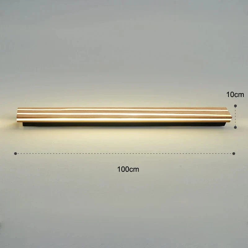 Nordic LED Trä Vägglampa - Justerbar Vägglampa för Badrum, Sovrum och Vardagsrum - Varm & Kall Vit Belysningsalternativ Carvallo