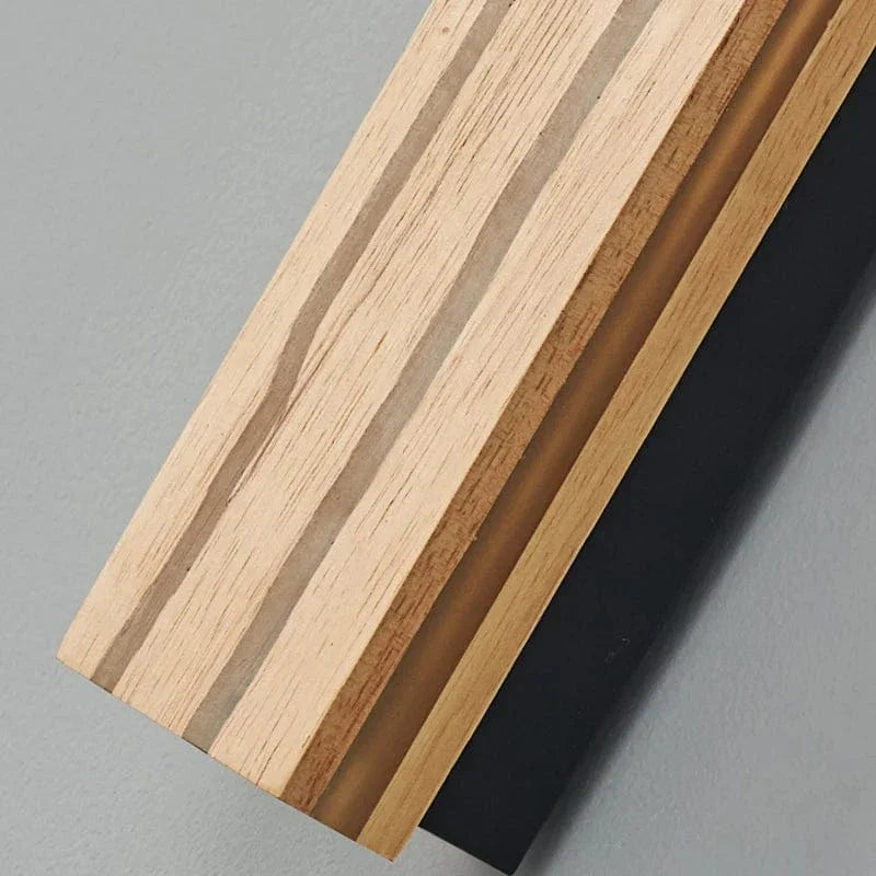 Nordic LED Trä Vägglampa - Justerbar Vägglampa för Badrum, Sovrum och Vardagsrum - Varm & Kall Vit Belysningsalternativ Carvallo