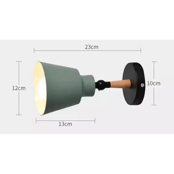 Nordic Solid Wood LED Vägglampa – Minimalistisk Vägglampa Belysning för Inomhus Sovrum och Vardagsrum Carvallo