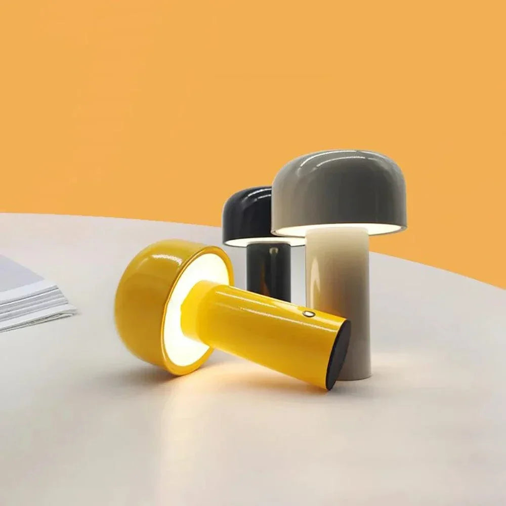 Bärbar LED Bordslampa - Trådlös - Touchkontroll - Uppladdningsbar - Modern Design - Idealiskt För Sängbord eller Skrivbordsanvändning Carvallo