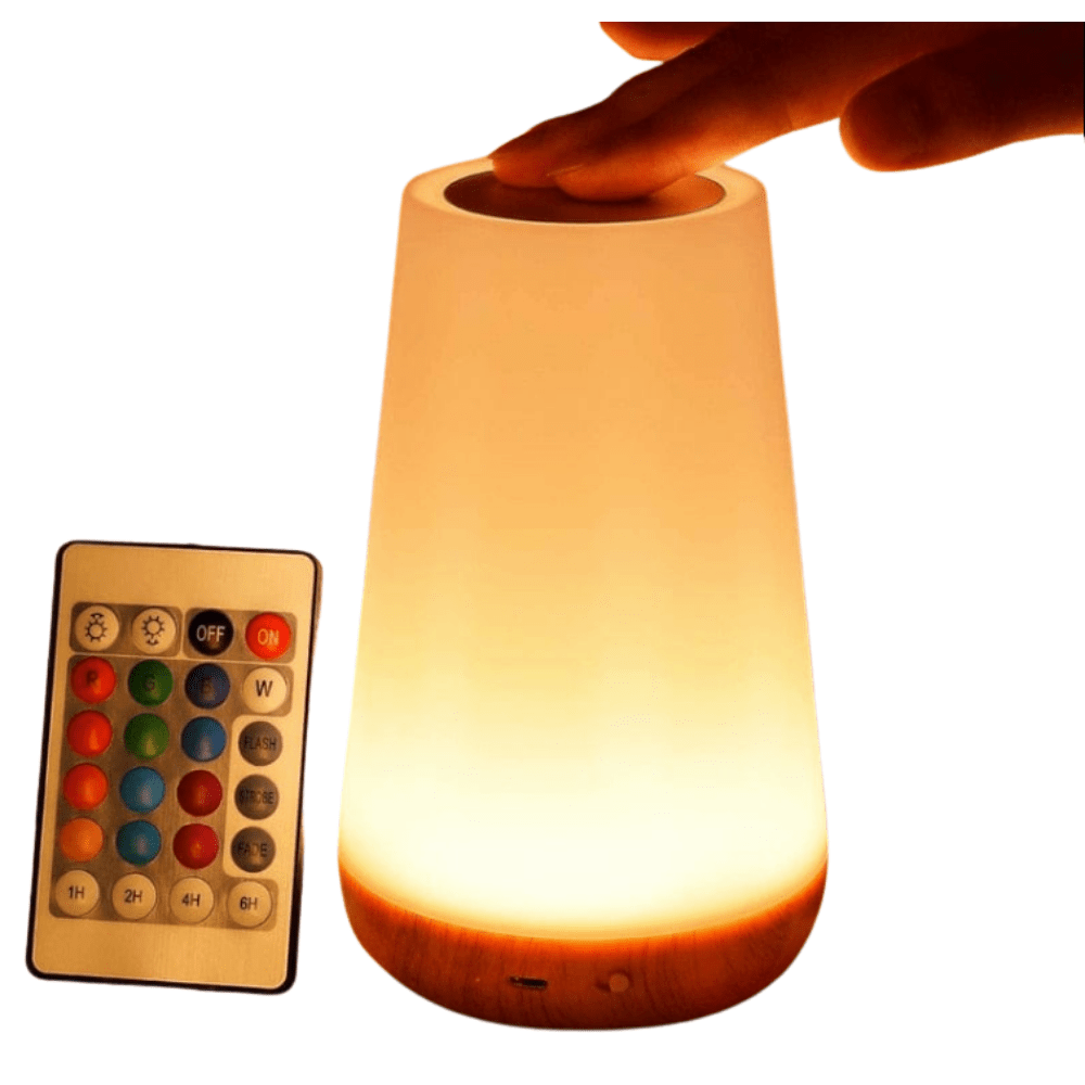 Portabel RGB Touch Lampa - USB Laddningsbar Sänglampa Carvallo