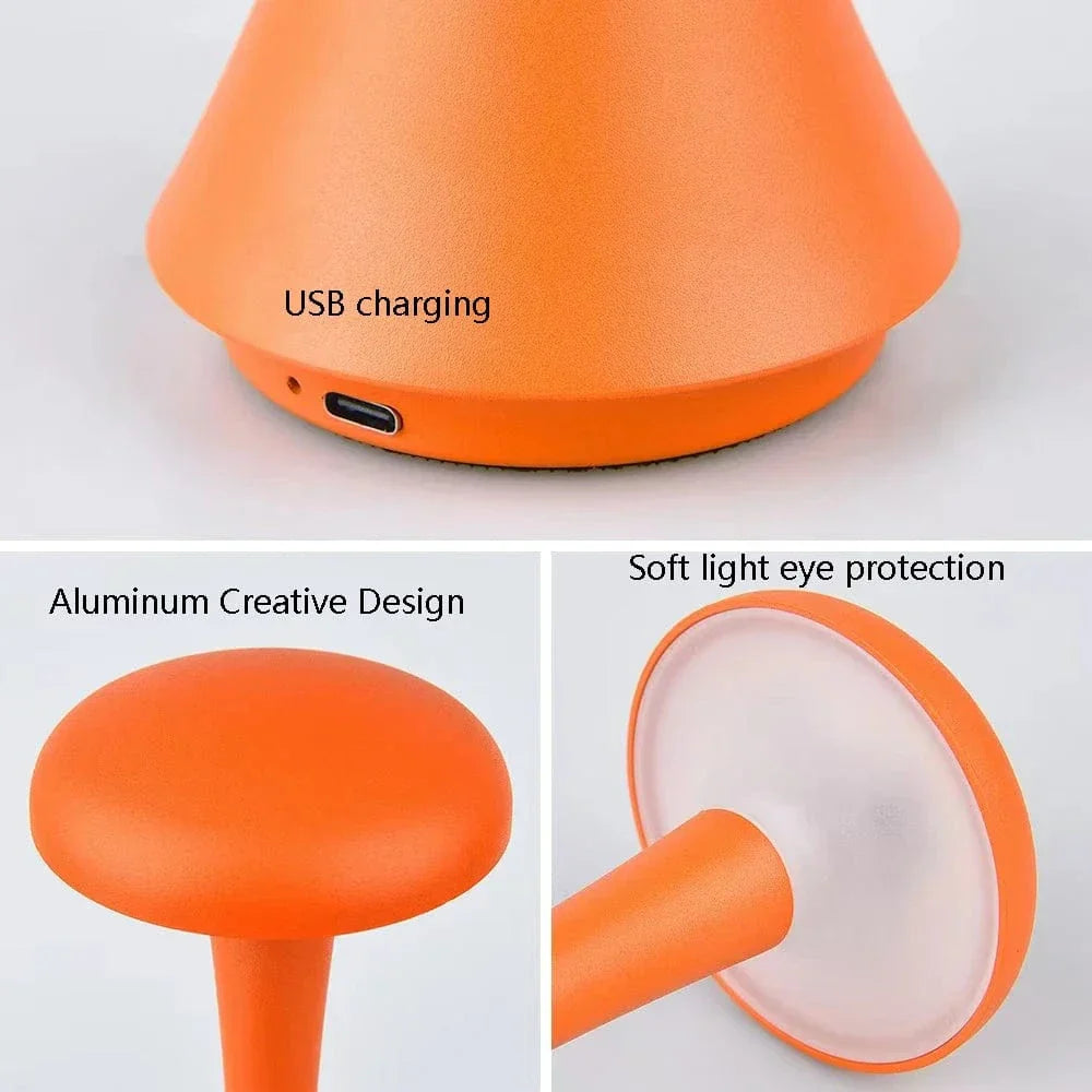 Bärbar midjeuppladdningsbar skrivbordslampa Carvallo