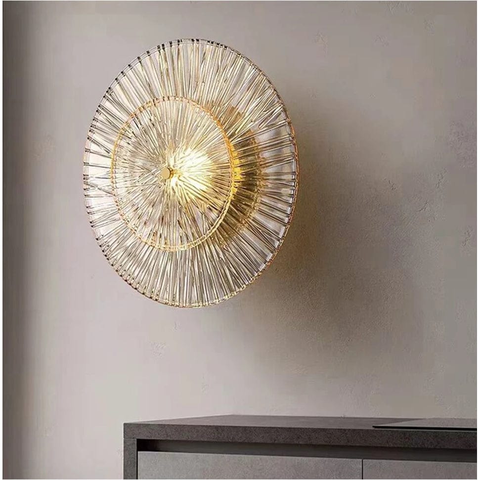 Postmodern glas vägglampa belysning för vardagsrum och gång – elegant vägglampafäste Carvallo