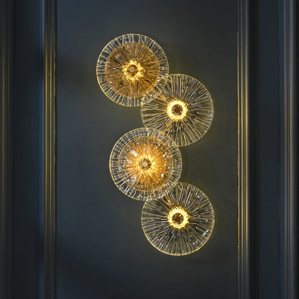 Postmodern glas vägglampa belysning för vardagsrum och gång – elegant vägglampafäste Carvallo