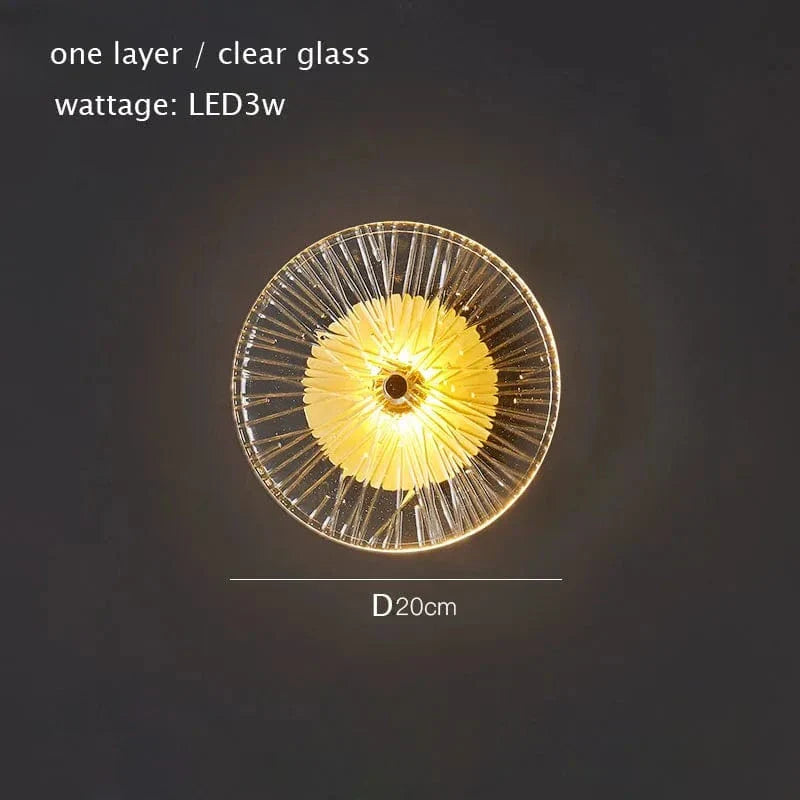 Postmodern glas vägglampa belysning för vardagsrum och gång – elegant vägglampafäste Carvallo