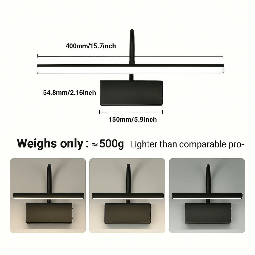 Laddningsbar LED Vägglampa Carvallo