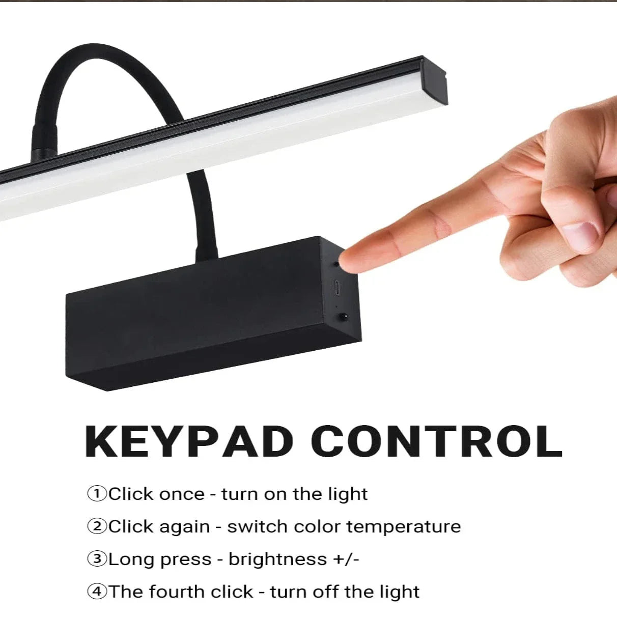 Laddningsbar LED Vägglampa Carvallo