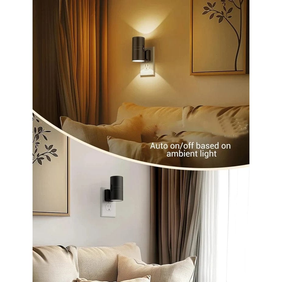 Fjärrkontroll Plug-In LED Vägg Nattlampa Carvallo