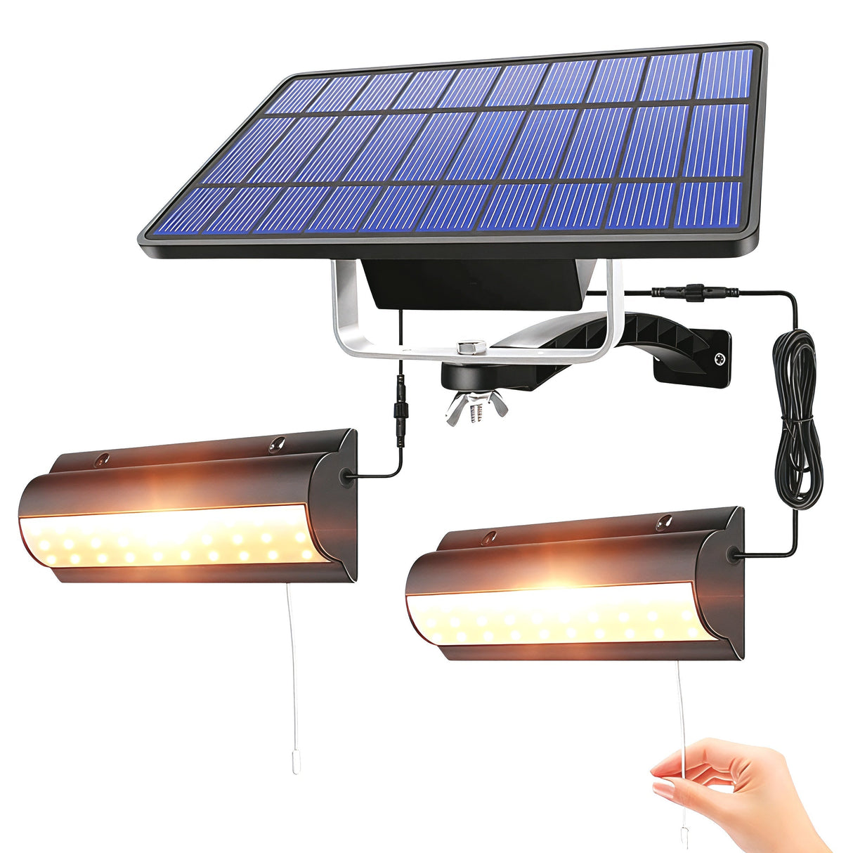 Solenergi Drivna Utomhus Modern LED Vägglampa Carvallo