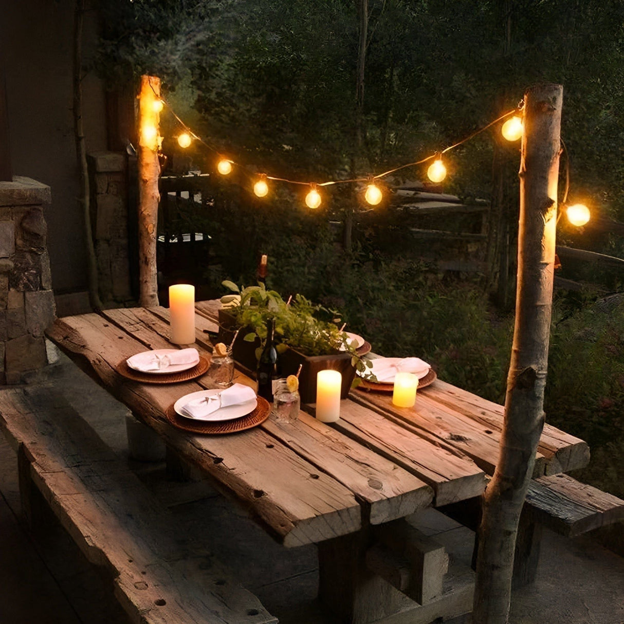 FairyFlicker String Lights - Lyxig terrassbelysning med vattentätt skydd Carvallo