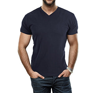 Men's Slim Fit V-Neck T-shirt-Clothes for Men-Hemnix-Hemnix