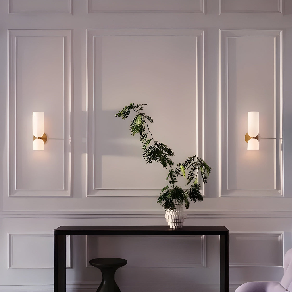 LED-vägglampa med dubbelt huvud – Nordisk design, varmt ljus för boende- och arbetsområden Carvallo