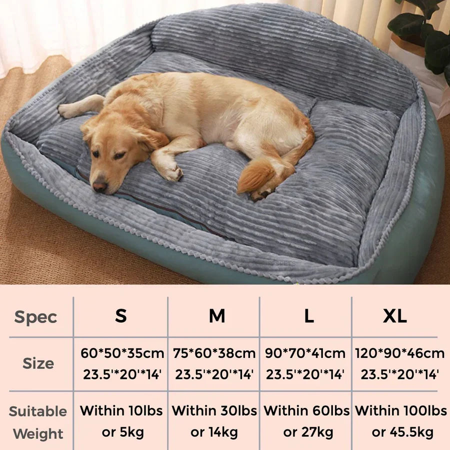 Pawelux All-Season Hypoallergenic Thick Dog Bed - Mjuk, Varm & Maskintvättbar Carvallo