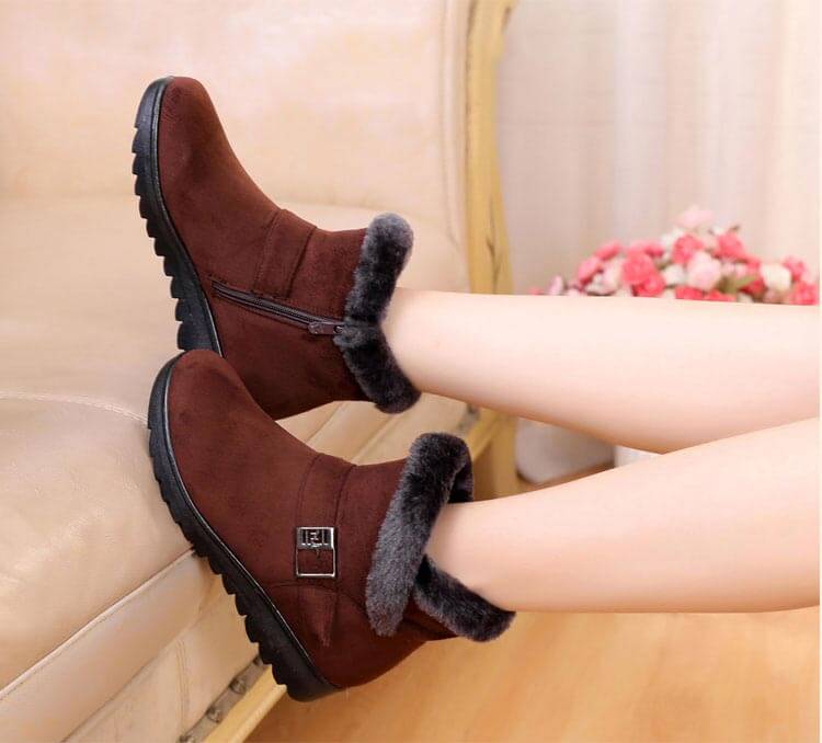 Plysch Snöstövlar för Kvinnor-Shoes for Women-Bellasverige-Hemnix