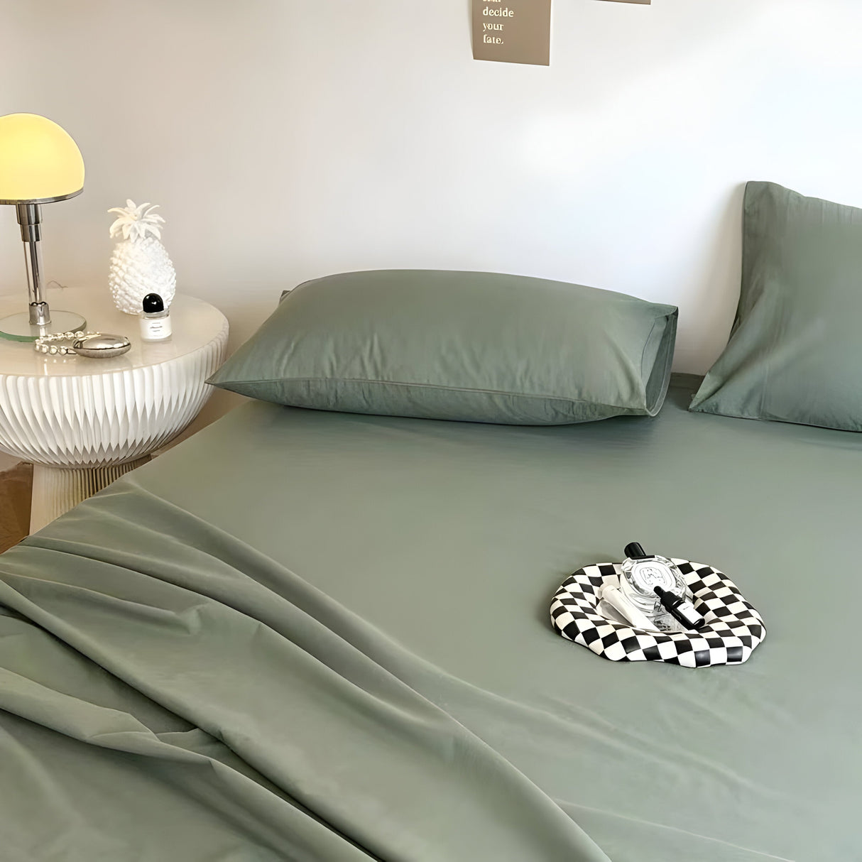 IvoryHaven Bedding - Tvättad bomullsänglakan Carvallo