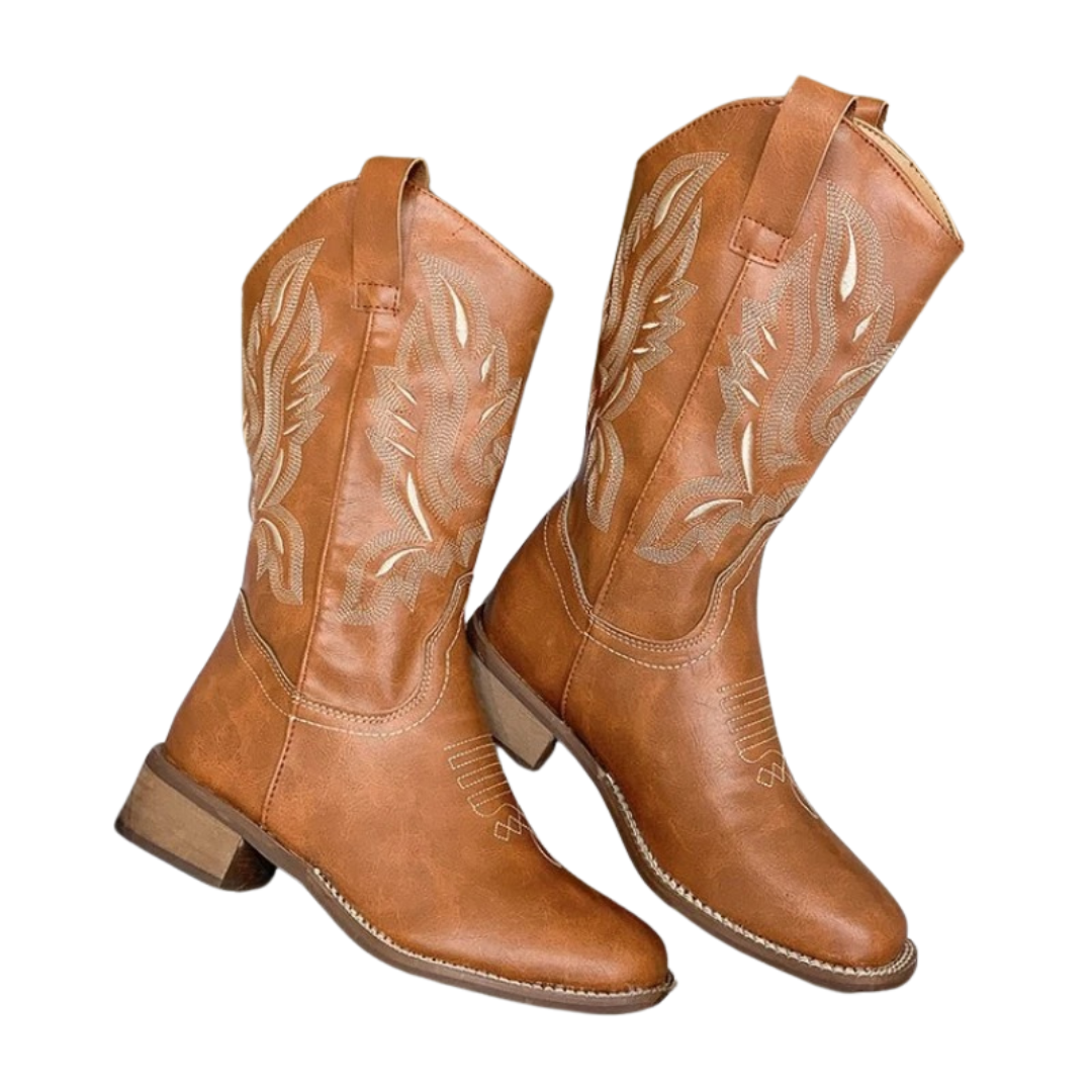 Dam Vintage Broderade Cowboyboots Bellasverige