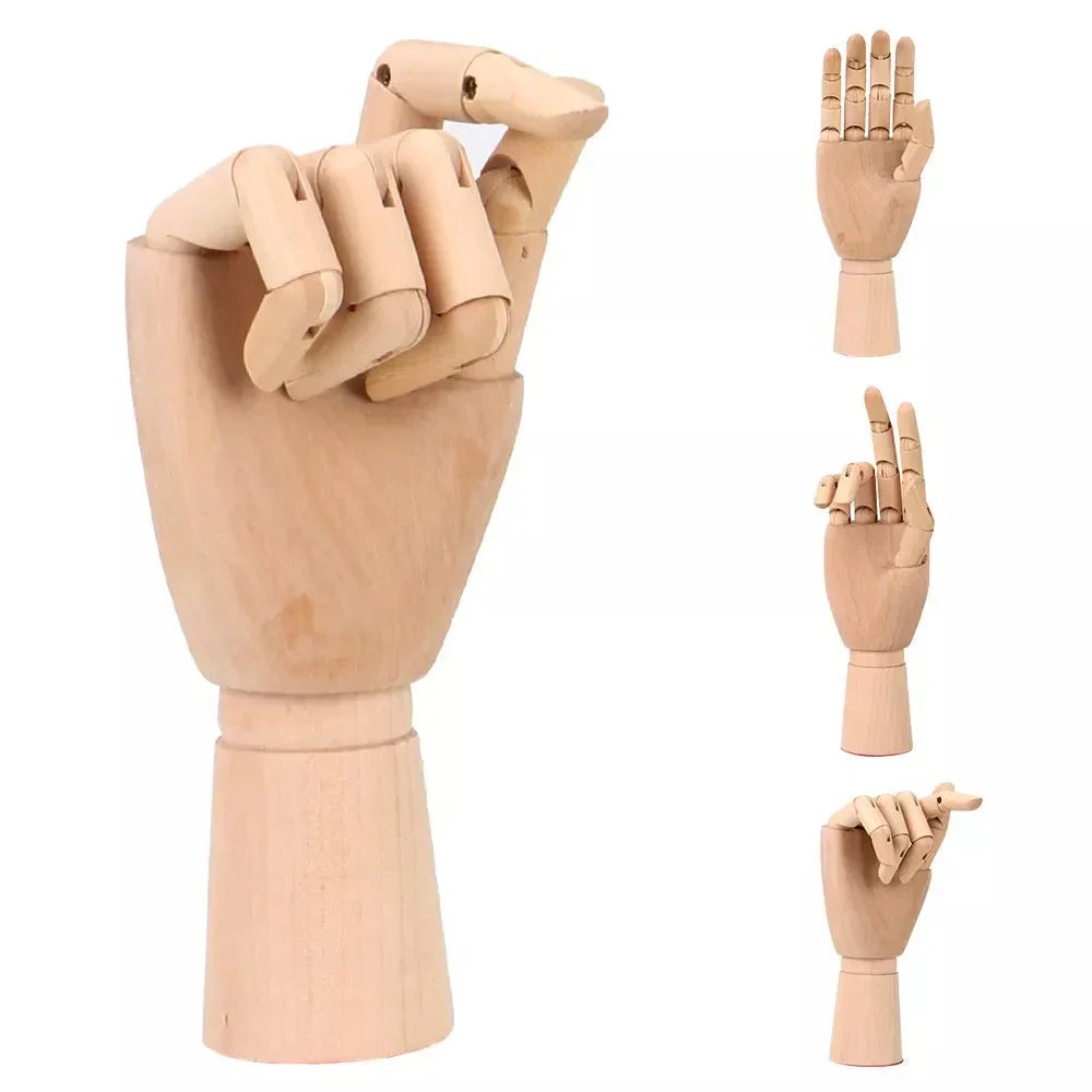 Trä Flyttbart Handmodell 25cm Modern Konst Referens Carvallo