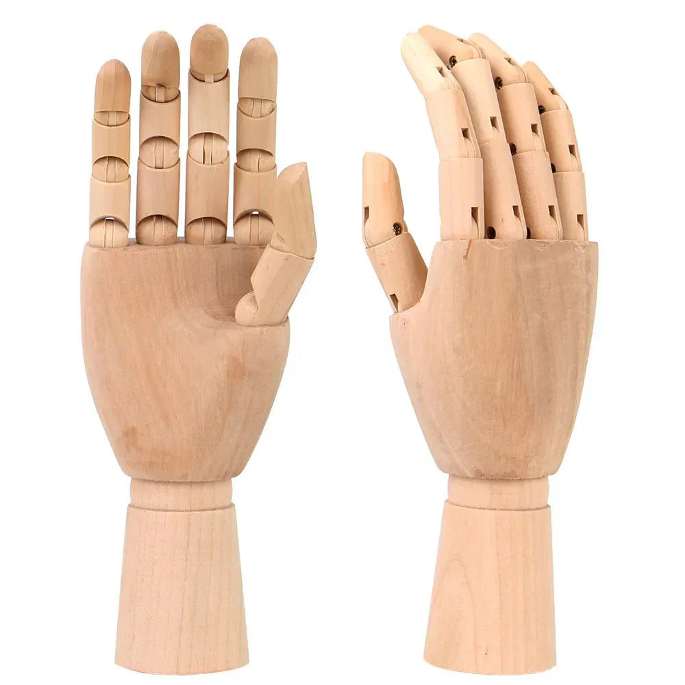 Trä Flyttbart Handmodell 25cm Modern Konst Referens Carvallo