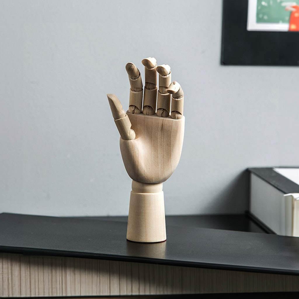 Trä Flyttbart Handmodell 25cm Modern Konst Referens Carvallo