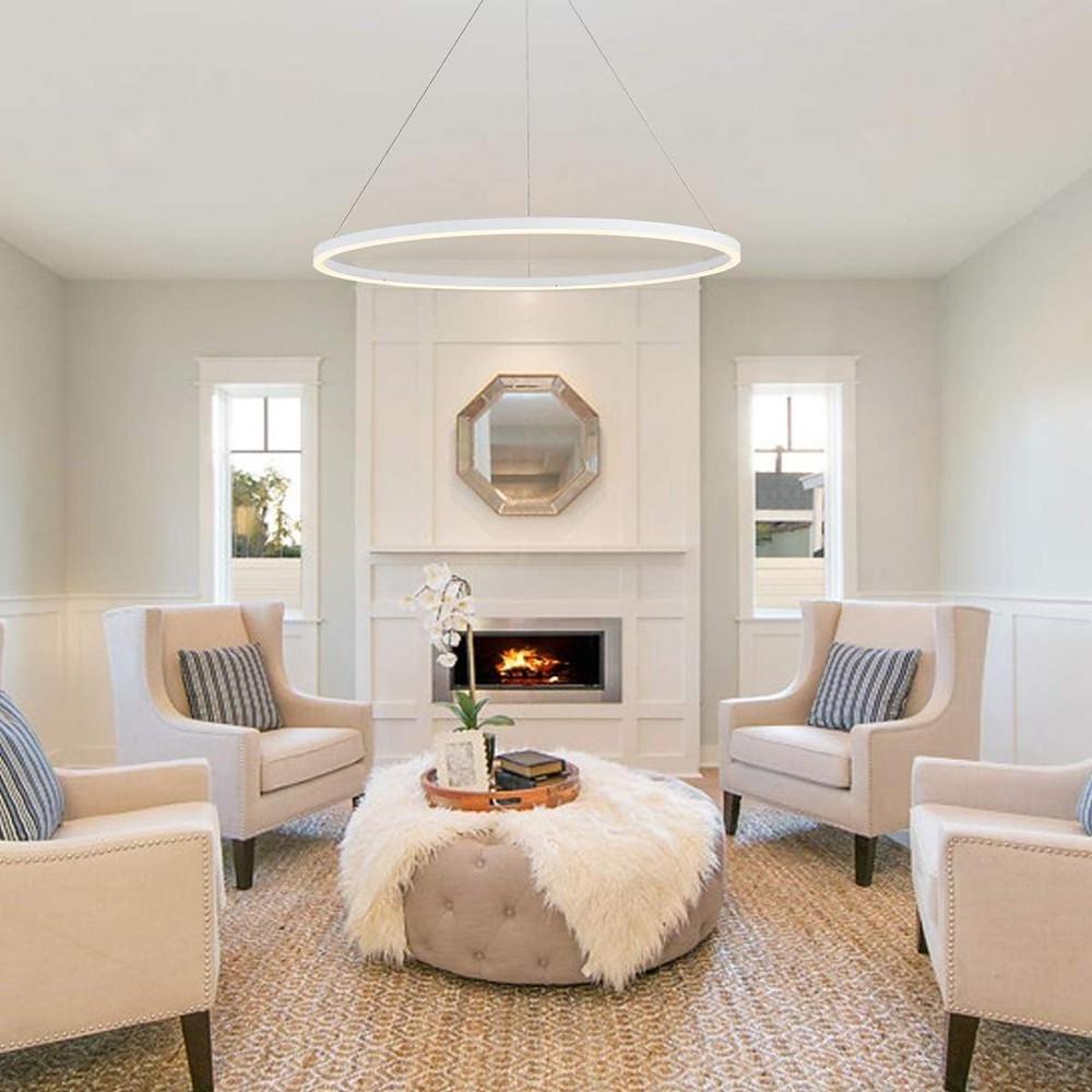 Modern svart LED hängande taklampa Carvallo