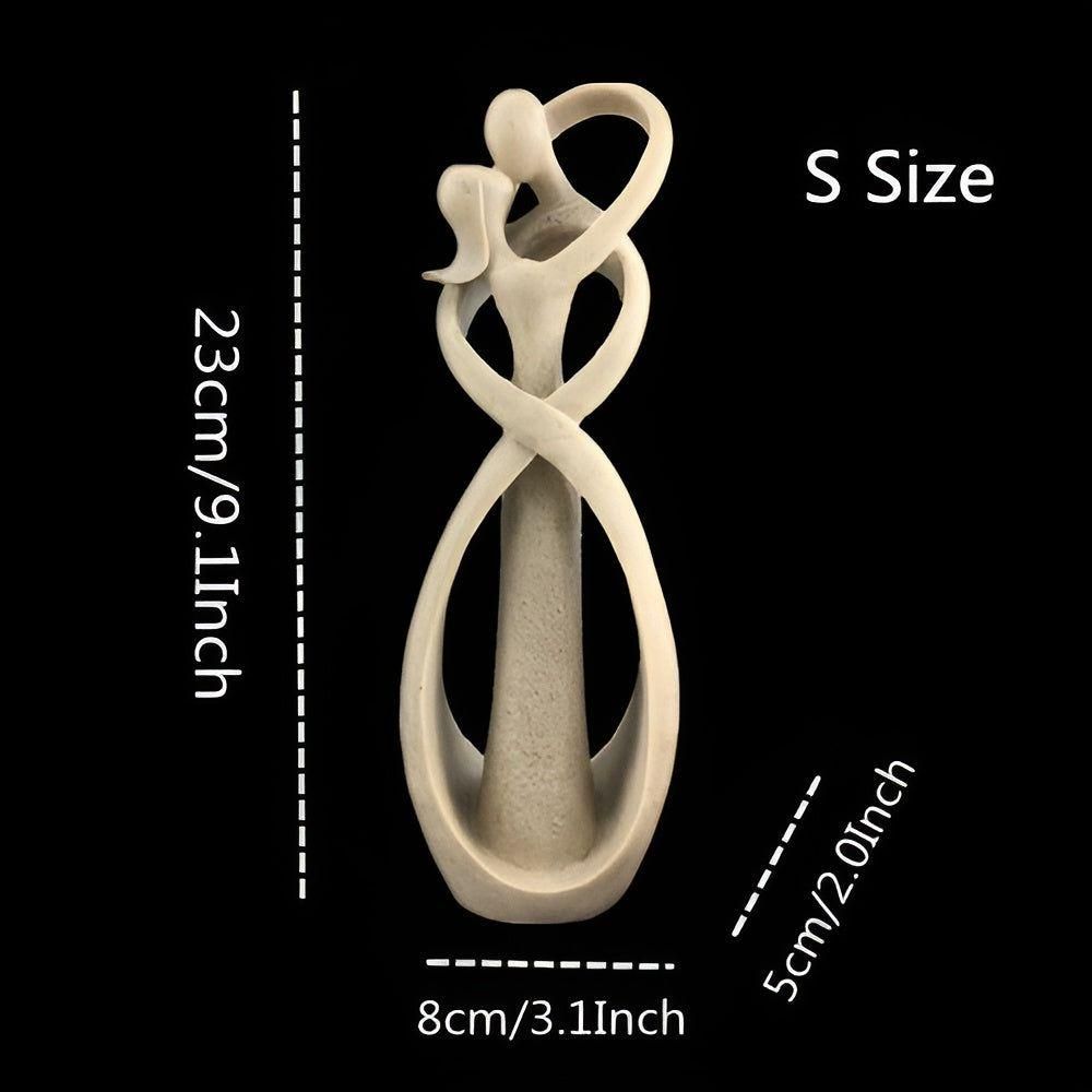 LoverBond Staty - Sandsten Abstrakt Tidlös Kärleksstaty Carvallo