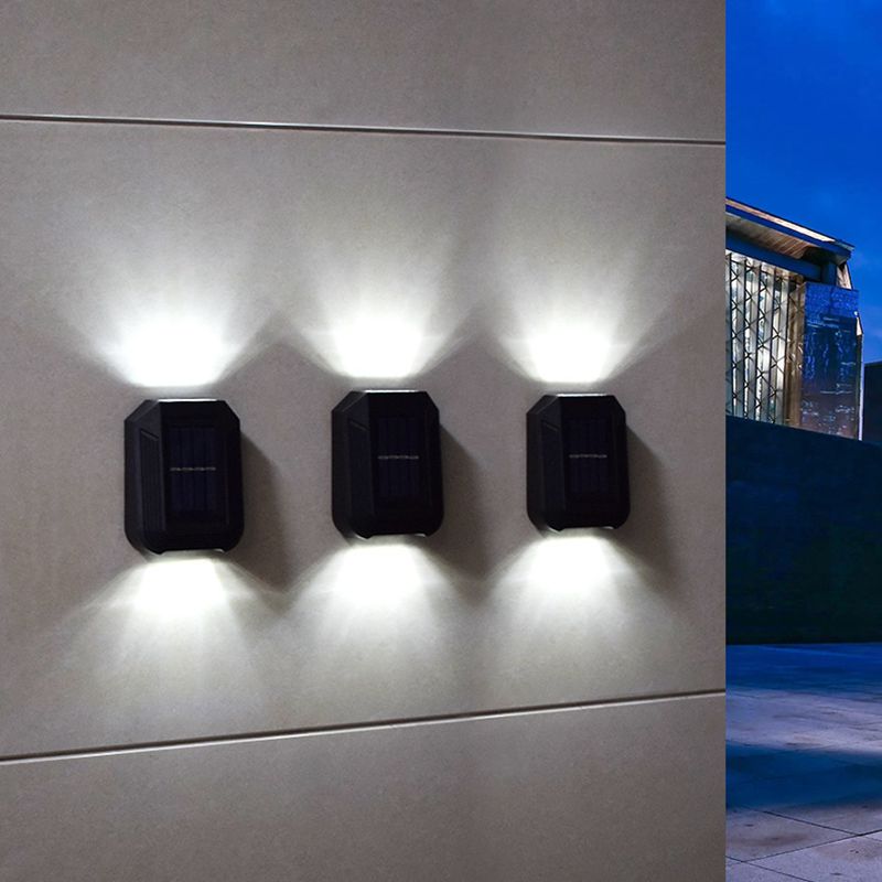 Carvallo Solar Utomhusväggljus med stjärnljuseffekt | Väderbeständig & Automatisk | Varm & Kallvit | Elegant design Carvallo