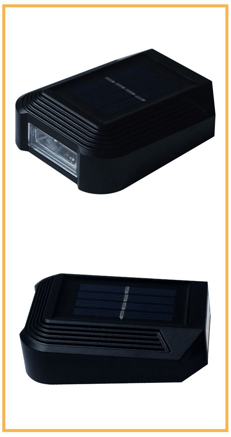 Carvallo Solar Utomhusväggljus med stjärnljuseffekt | Väderbeständig & Automatisk | Varm & Kallvit | Elegant design Carvallo