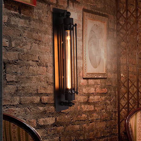 Vägg LED Lampa Vintage Industriell Järn Sconce Carvallo