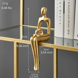 Carvallo – Abstract Bokhylla Figurer med Konstnärlig Utseende Carvallo