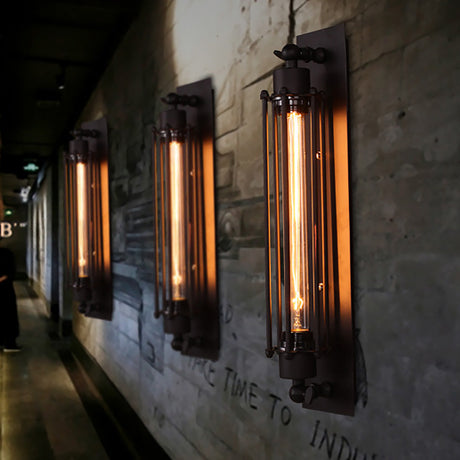 Vägg LED Lampa Vintage Industriell Järn Sconce Carvallo