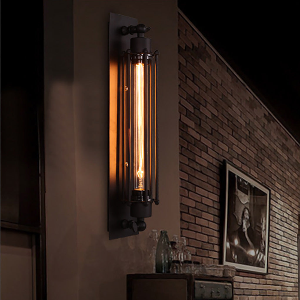 Vägg LED Lampa Vintage Industriell Järn Sconce Carvallo