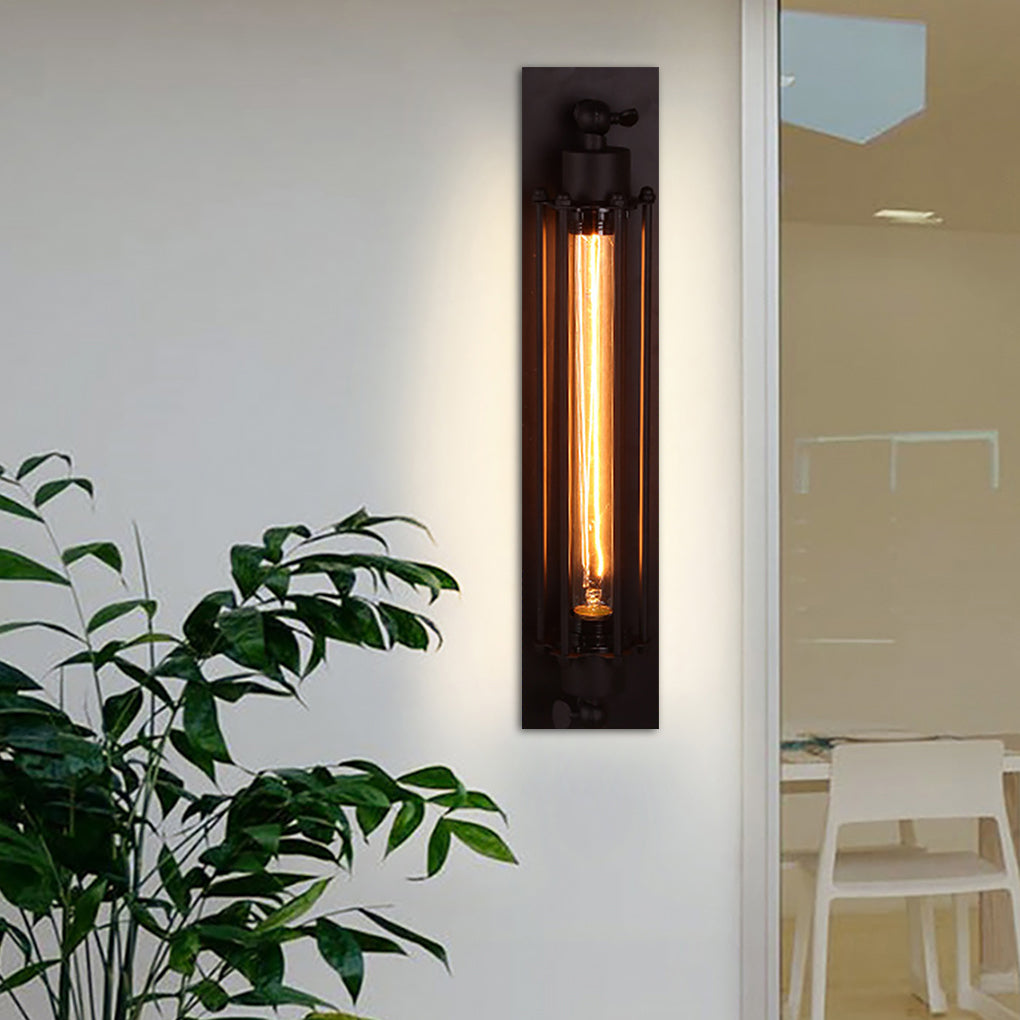 Vägg LED Lampa Vintage Industriell Järn Sconce Carvallo