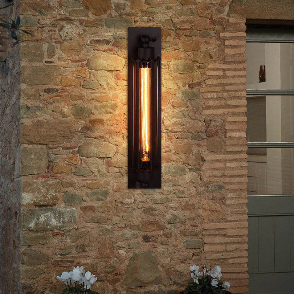 Vägg LED Lampa Vintage Industriell Järn Sconce Carvallo