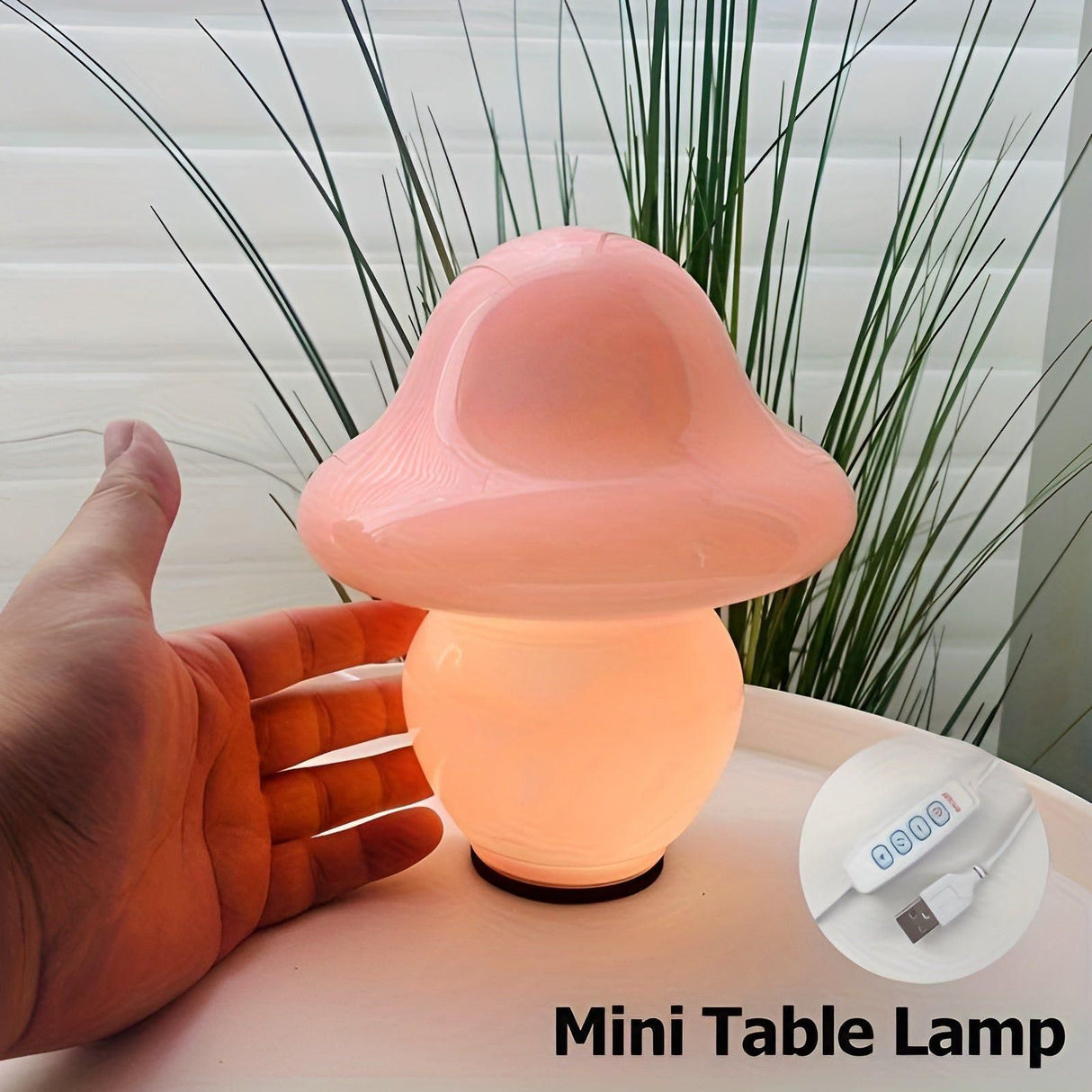 MushroomDream Lamp - Dekorativ Mini-Svamp-Atmosfär-Glaslampe Carvallo