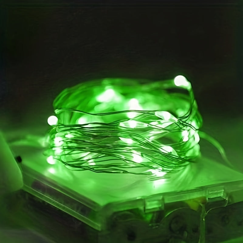 Batteridrivna koppartrådsslingor med ljus Carvallo