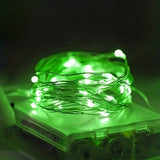 Batteridrivna koppartrådsslingor med ljus Carvallo